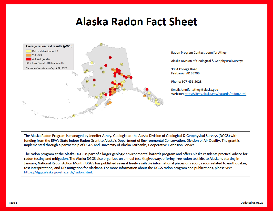 Alaska Radon Fact Sheet 05.05.22