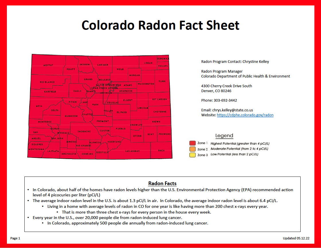 Colorado Radon Fact Sheet 05.12.22