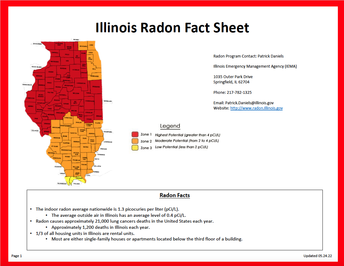 Illinois Radon Fact Sheet 05.24.22